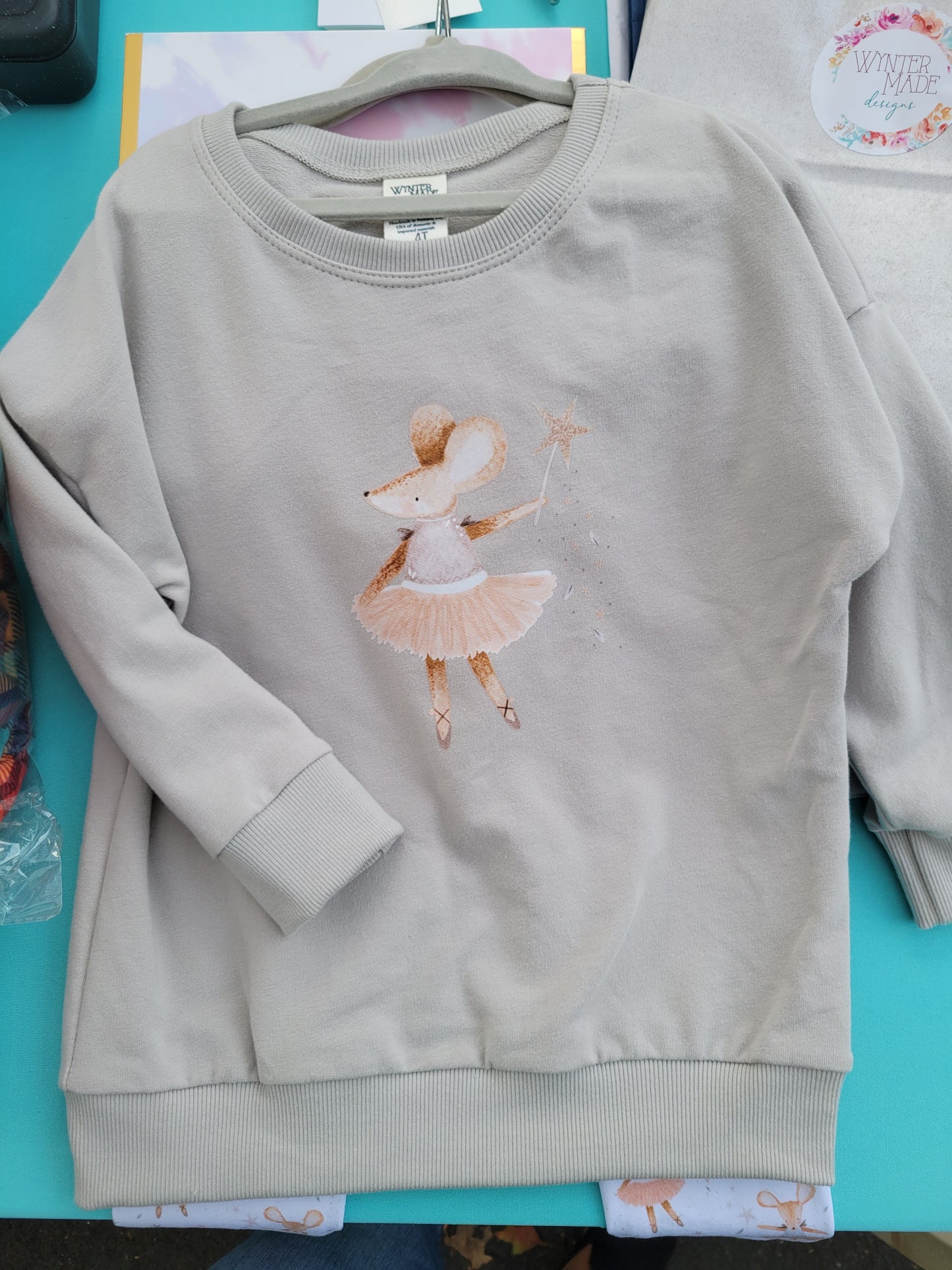 Ballerina Mouse Dolman & Leggings Set
