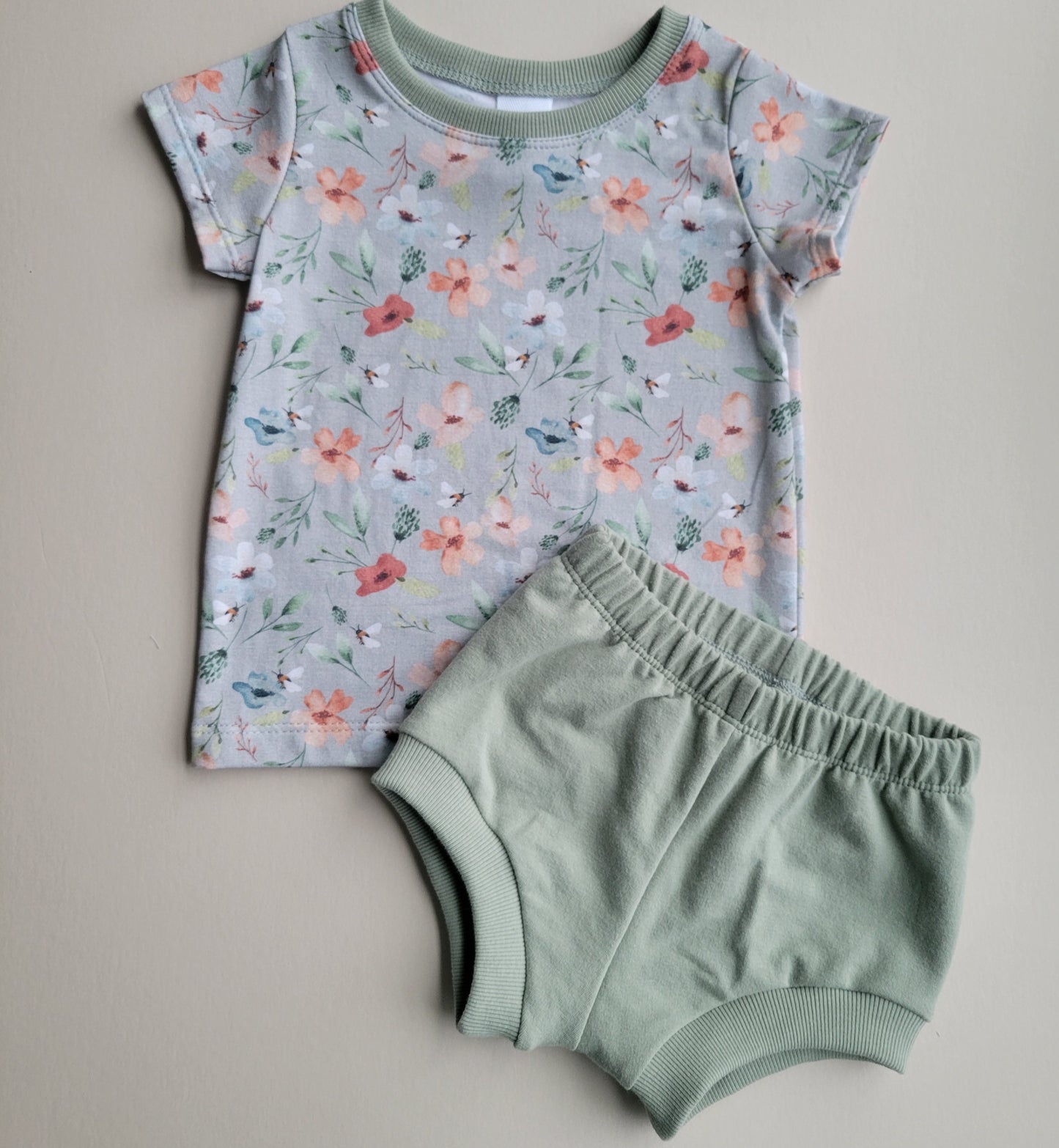 Lana Floral Tee & Shorties Set