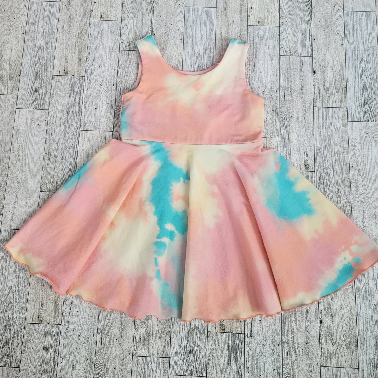 Sherbert Tie Dye Tank Twirl Dress