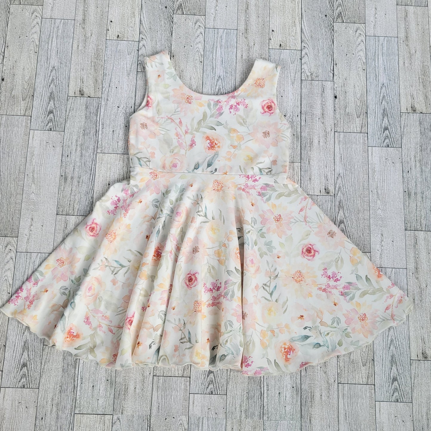 Pastel Dahlia Tank Twirl Dress *3T
