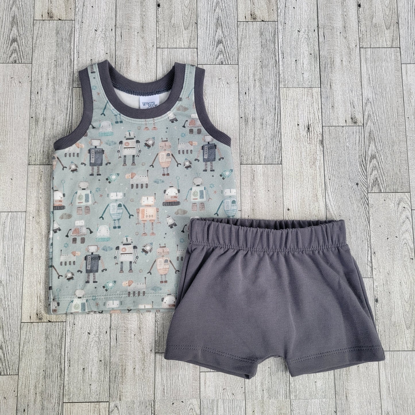 Robot Tank & Shorts Set