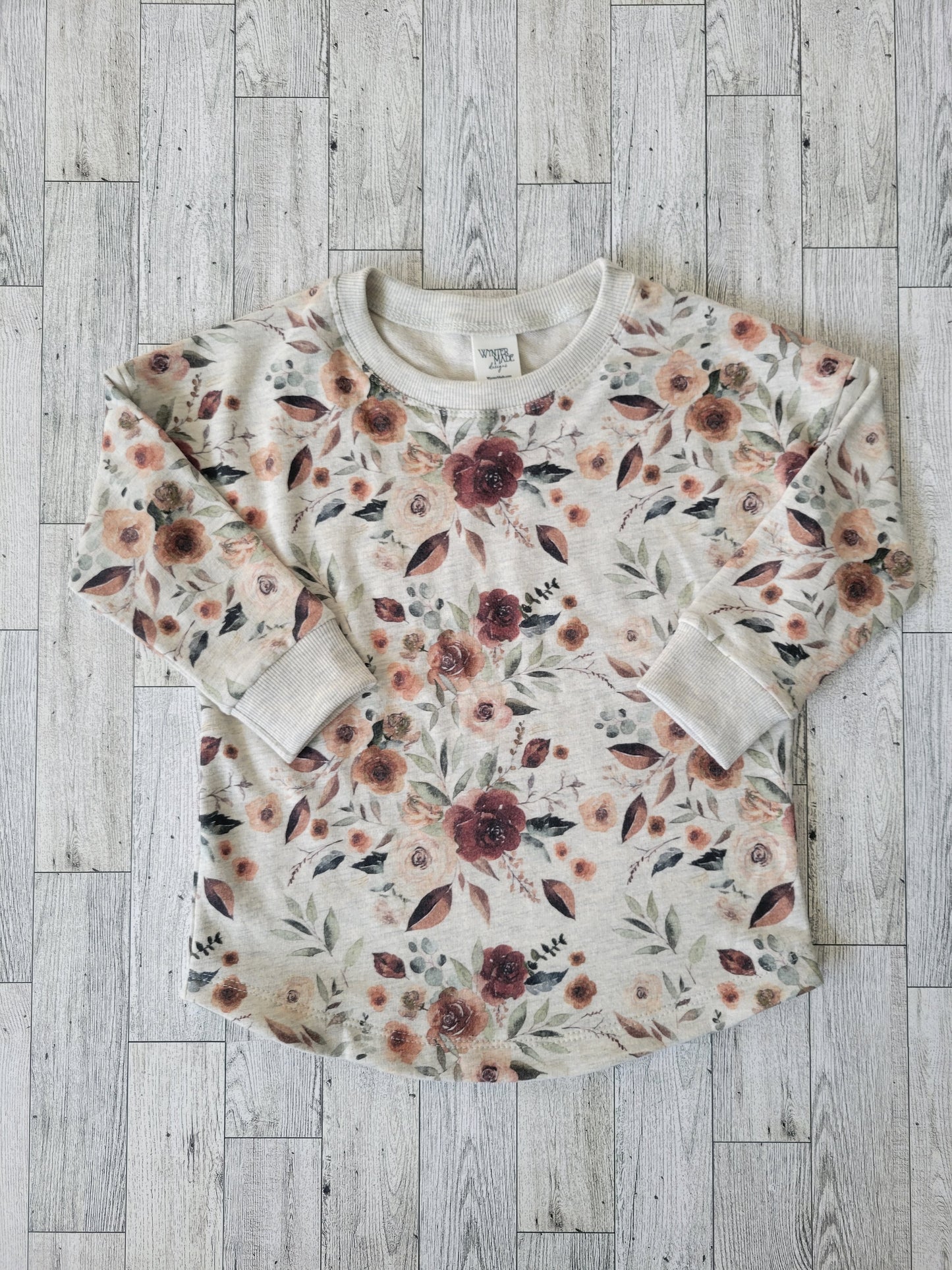 Dusty Fall Floral Dolman