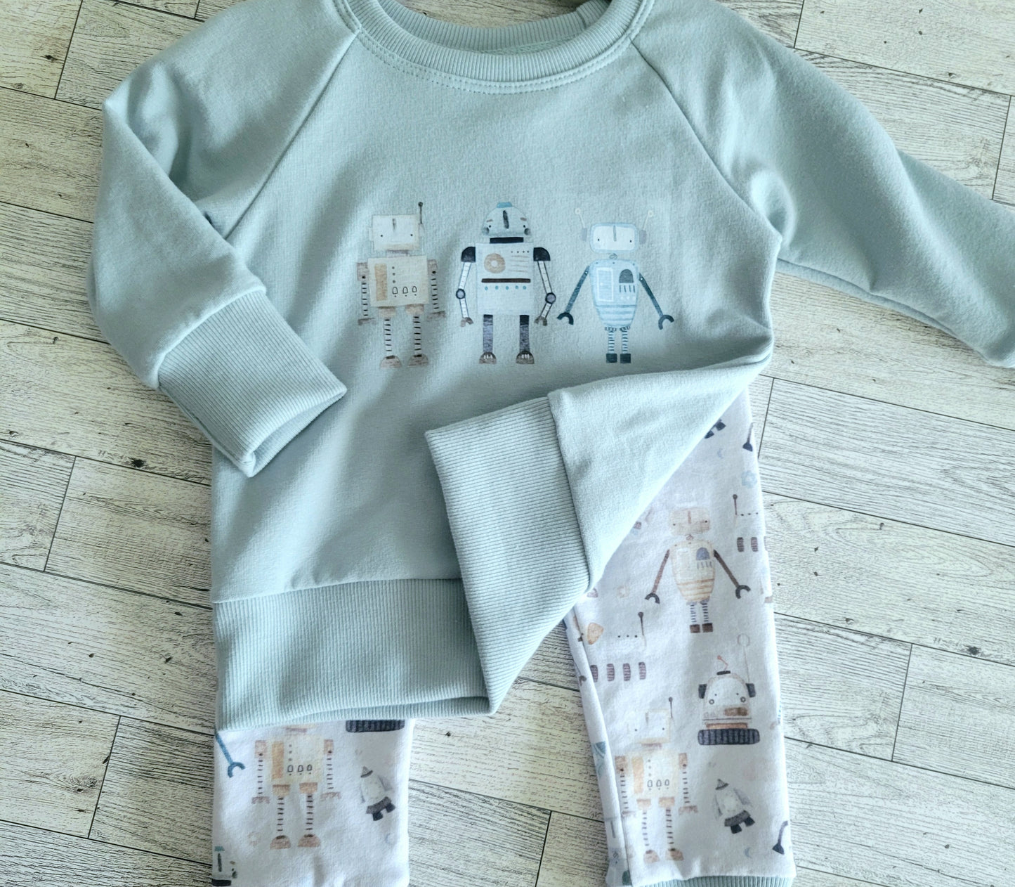 Robot Crew Neck & Harem Set