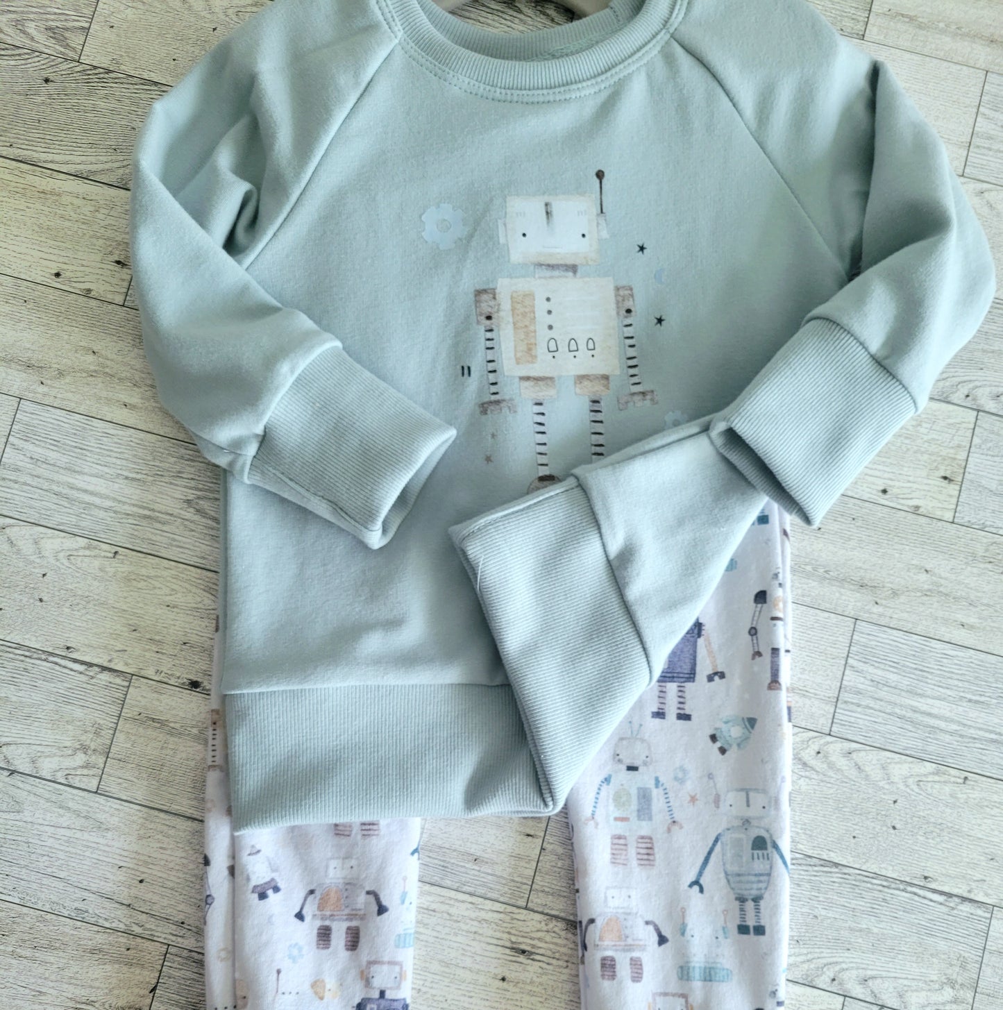 Robot Crew Neck & Harem Set