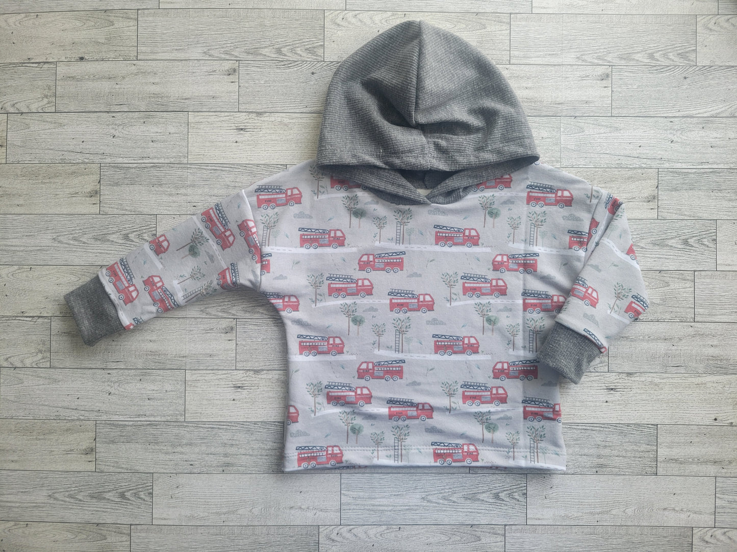 Fire Engine Hooded Dolman