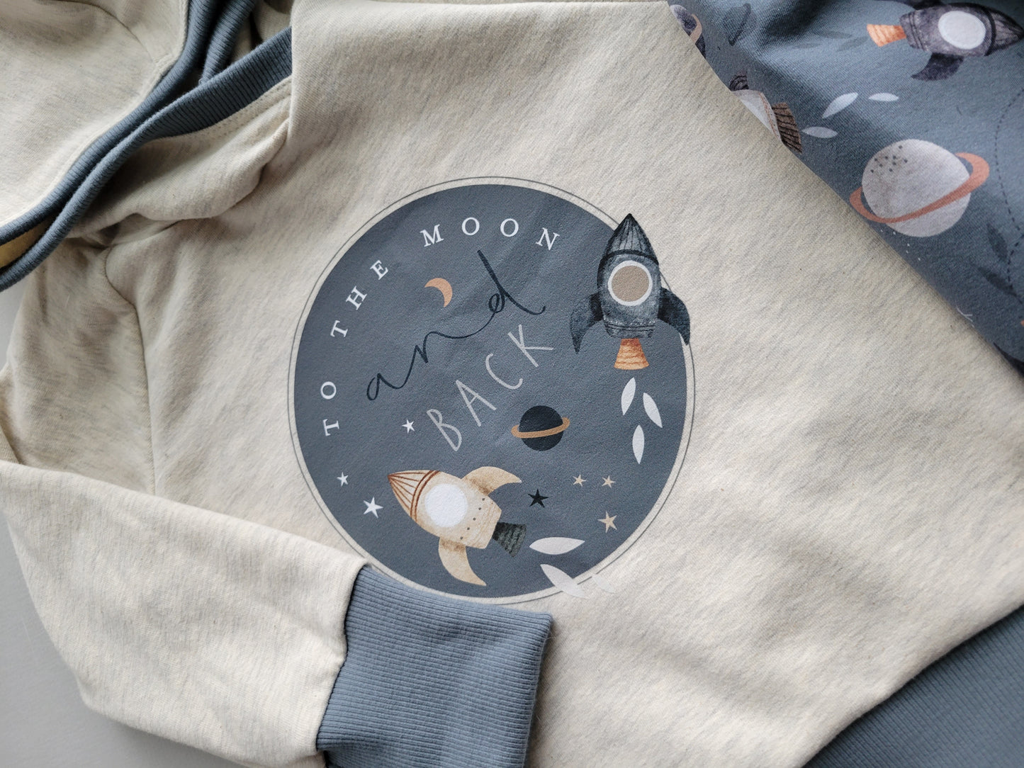 Too The Moon & Back Hoodie Set