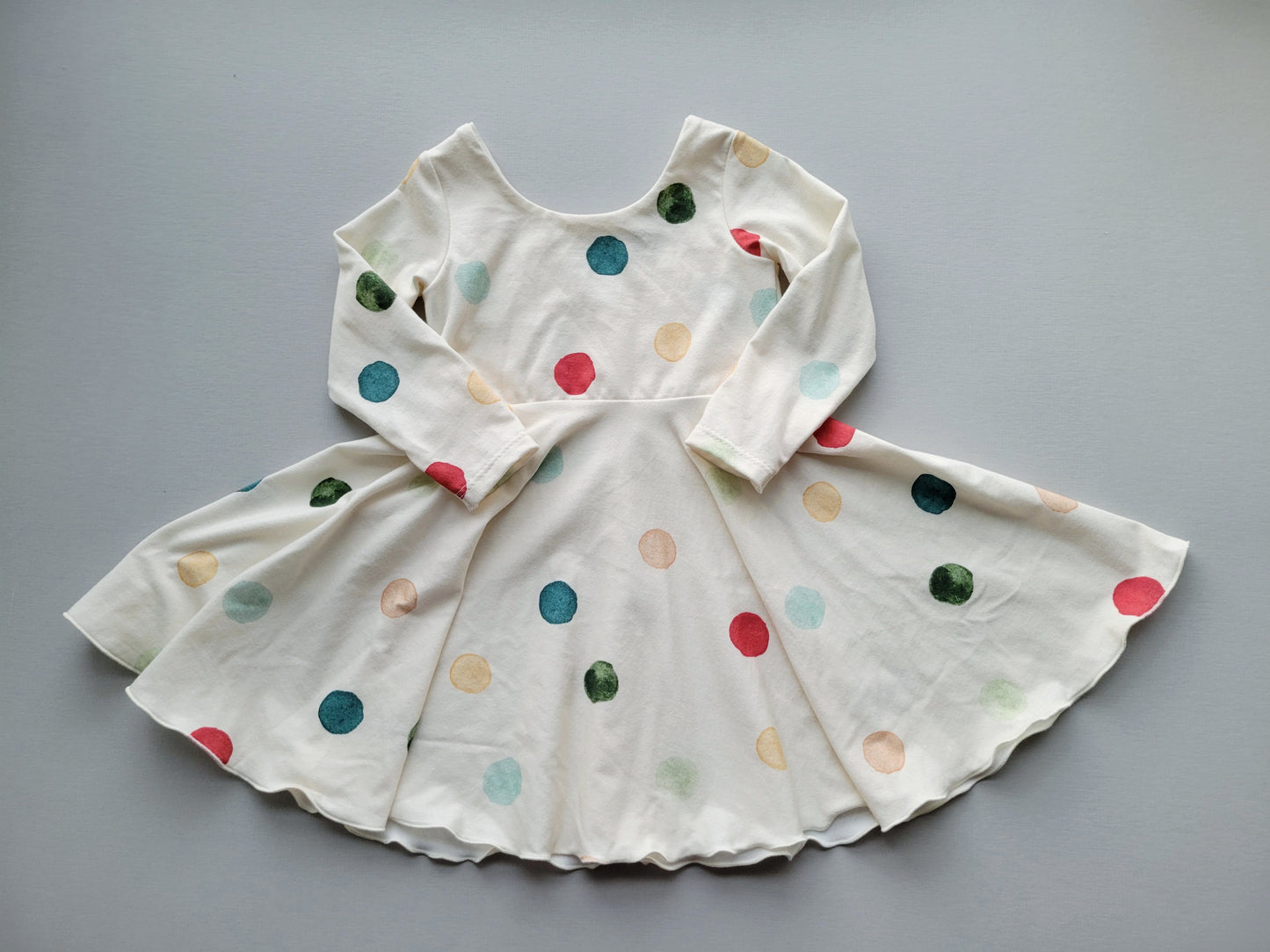 Holiday Polka Dot Twirl Dress