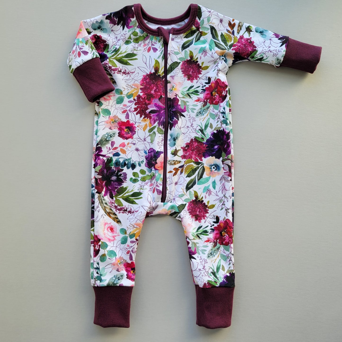 Floral Zip Romper