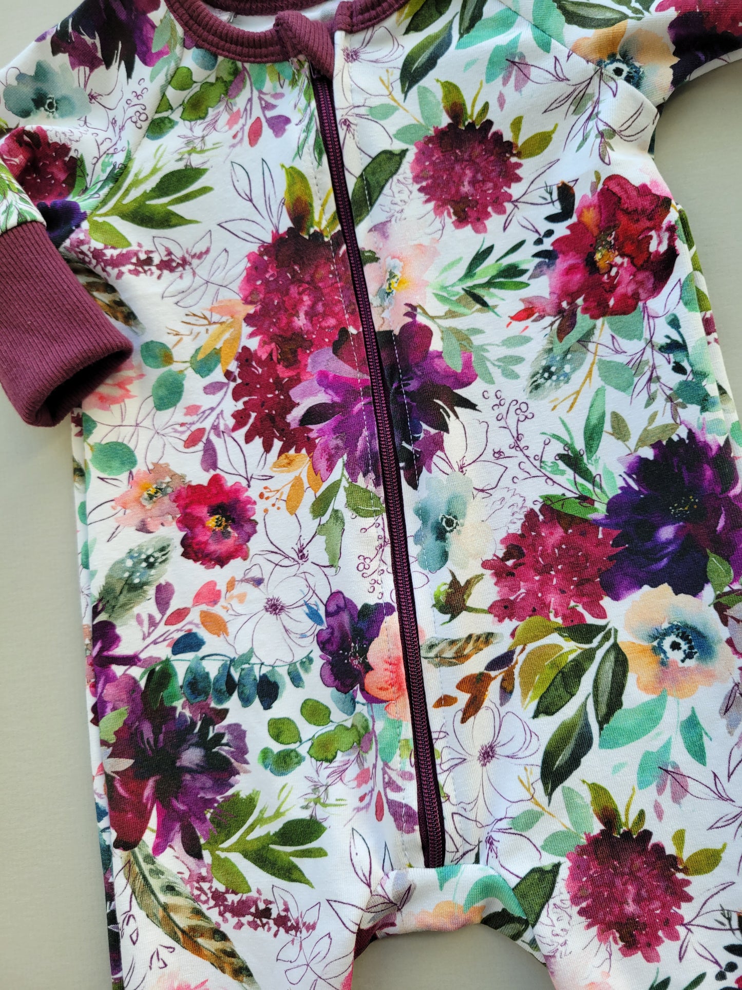 Floral Zip Romper