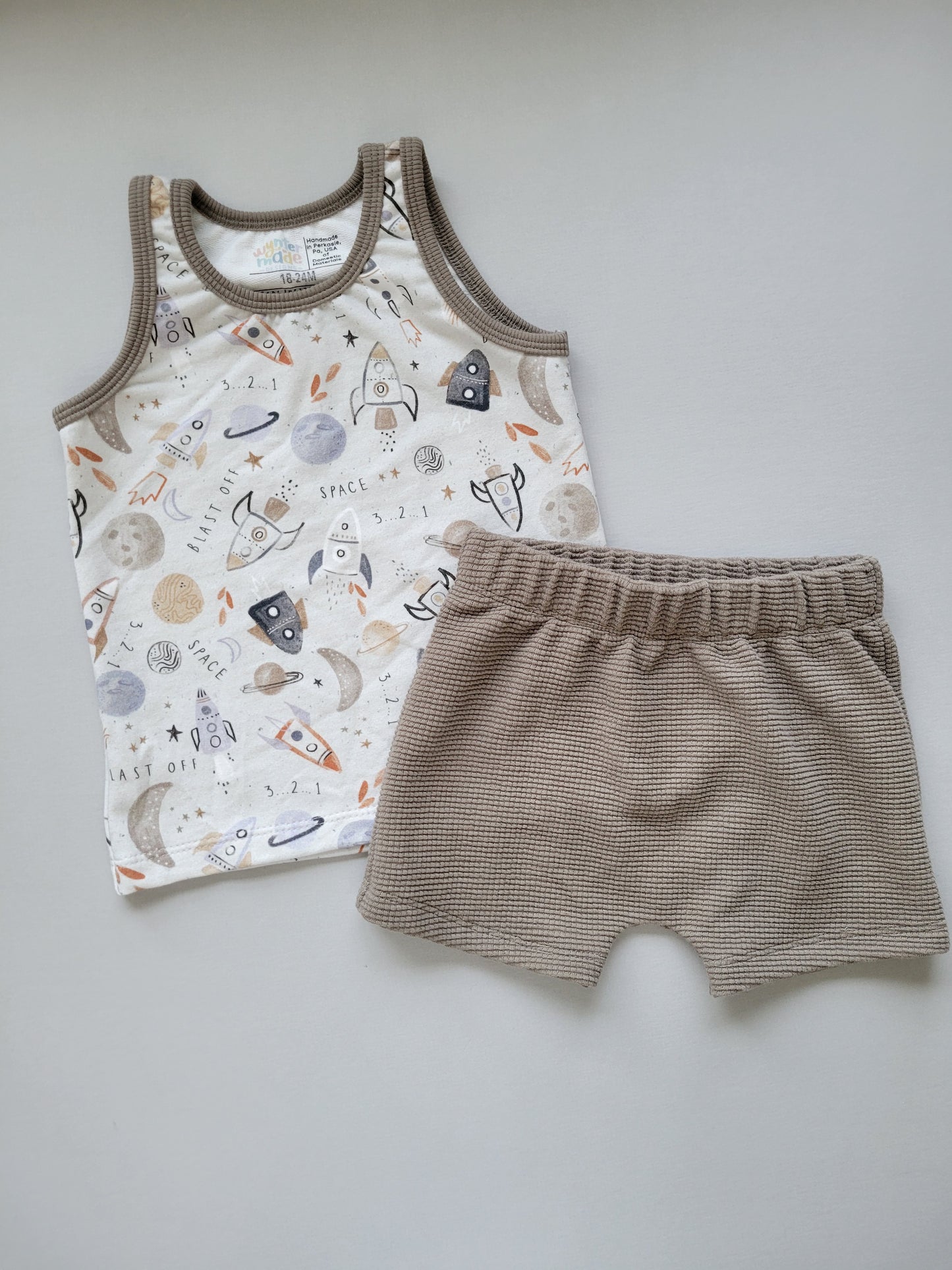 Space Tank & Play Shorts Set