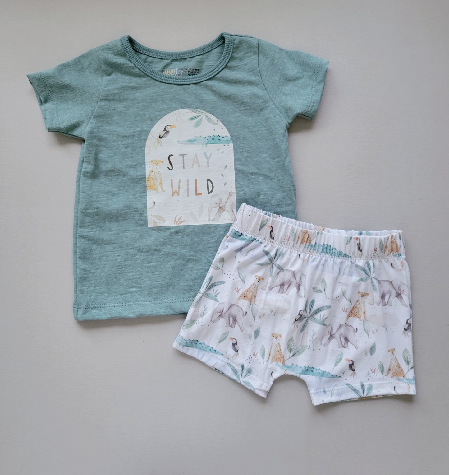 Stay Wild Tee & Play Shorts