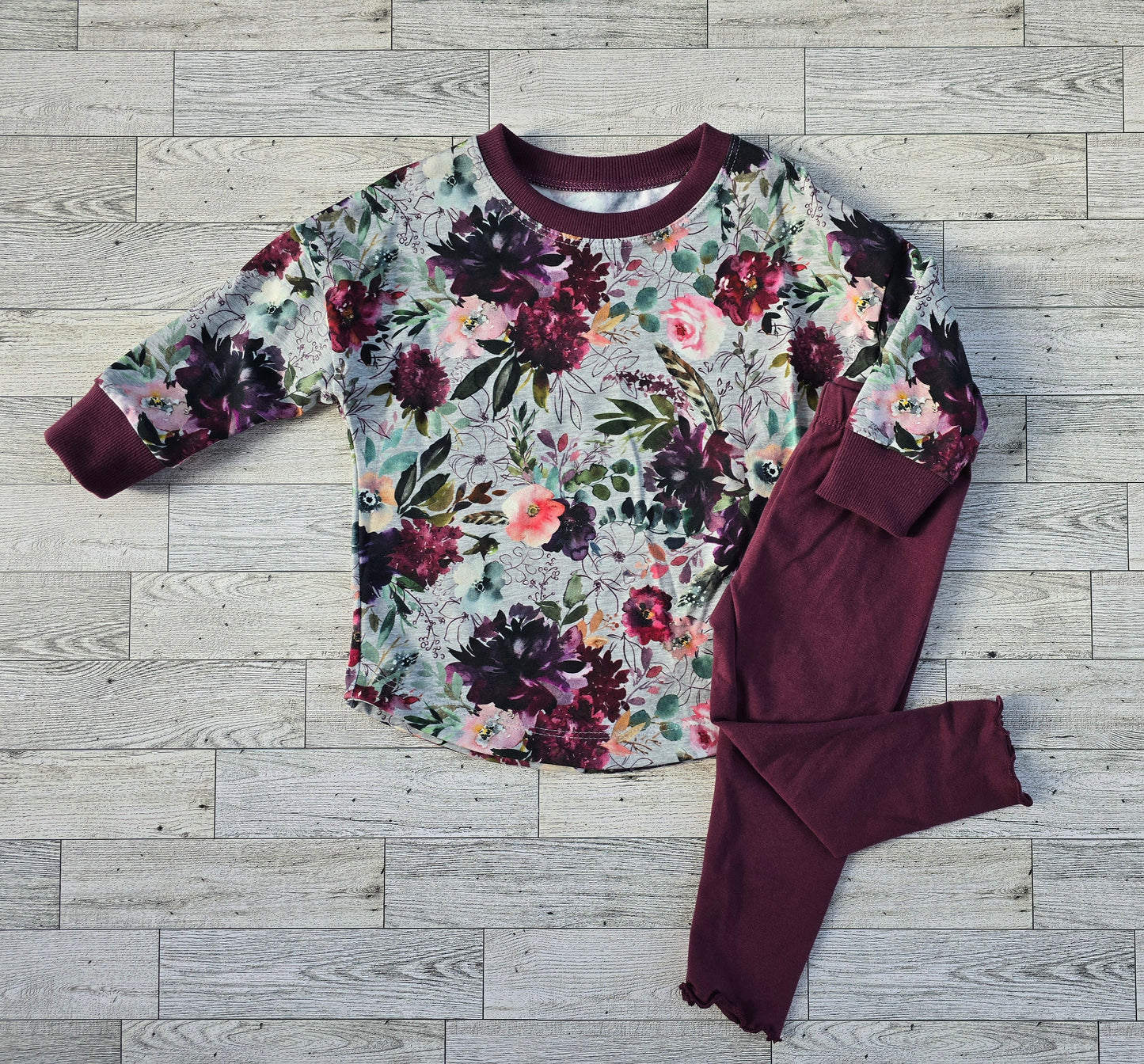 Bold Fall Floral Dolman & Leggings Set