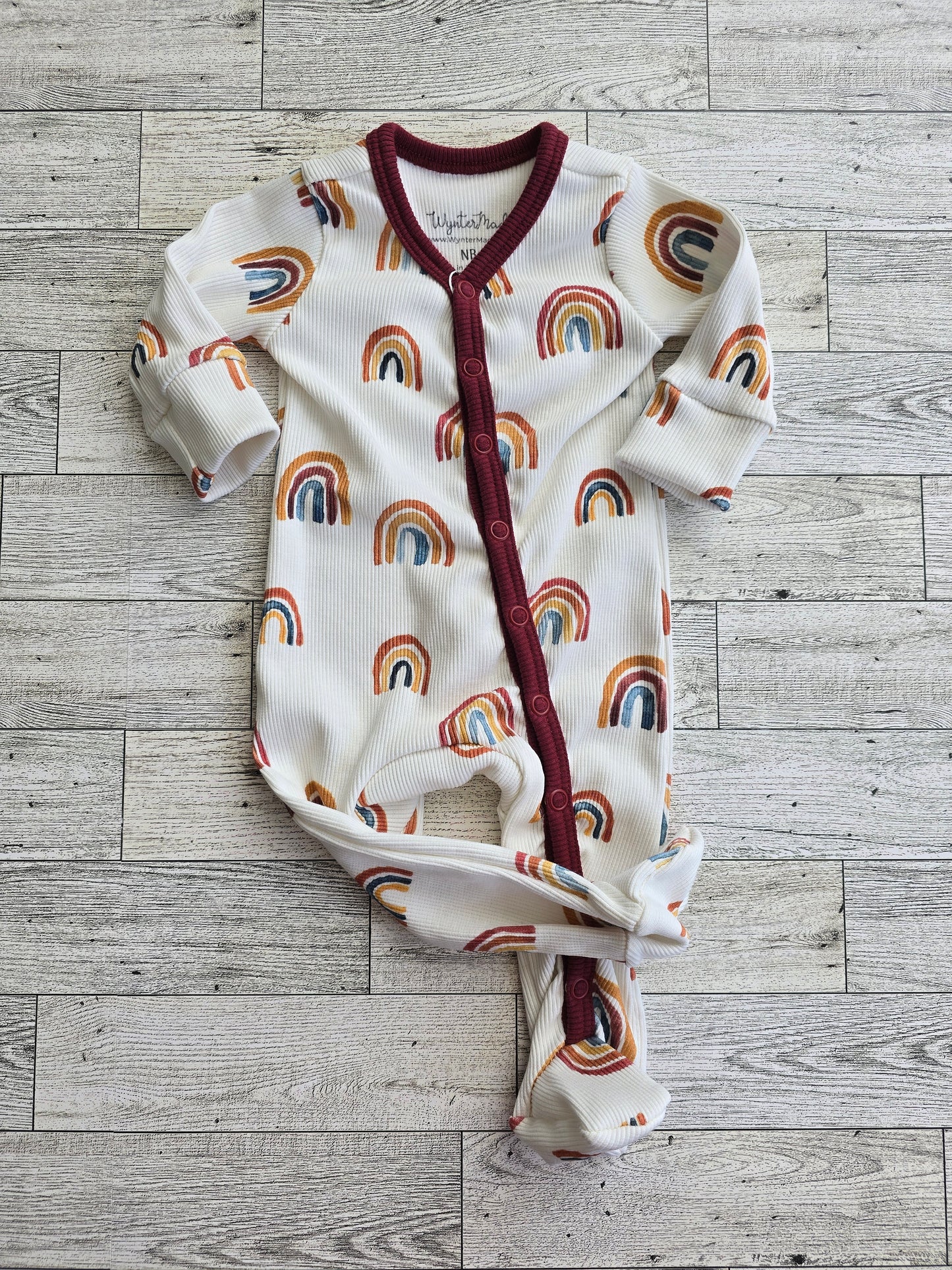 Primary Rainbows Rib Footed Sleeper