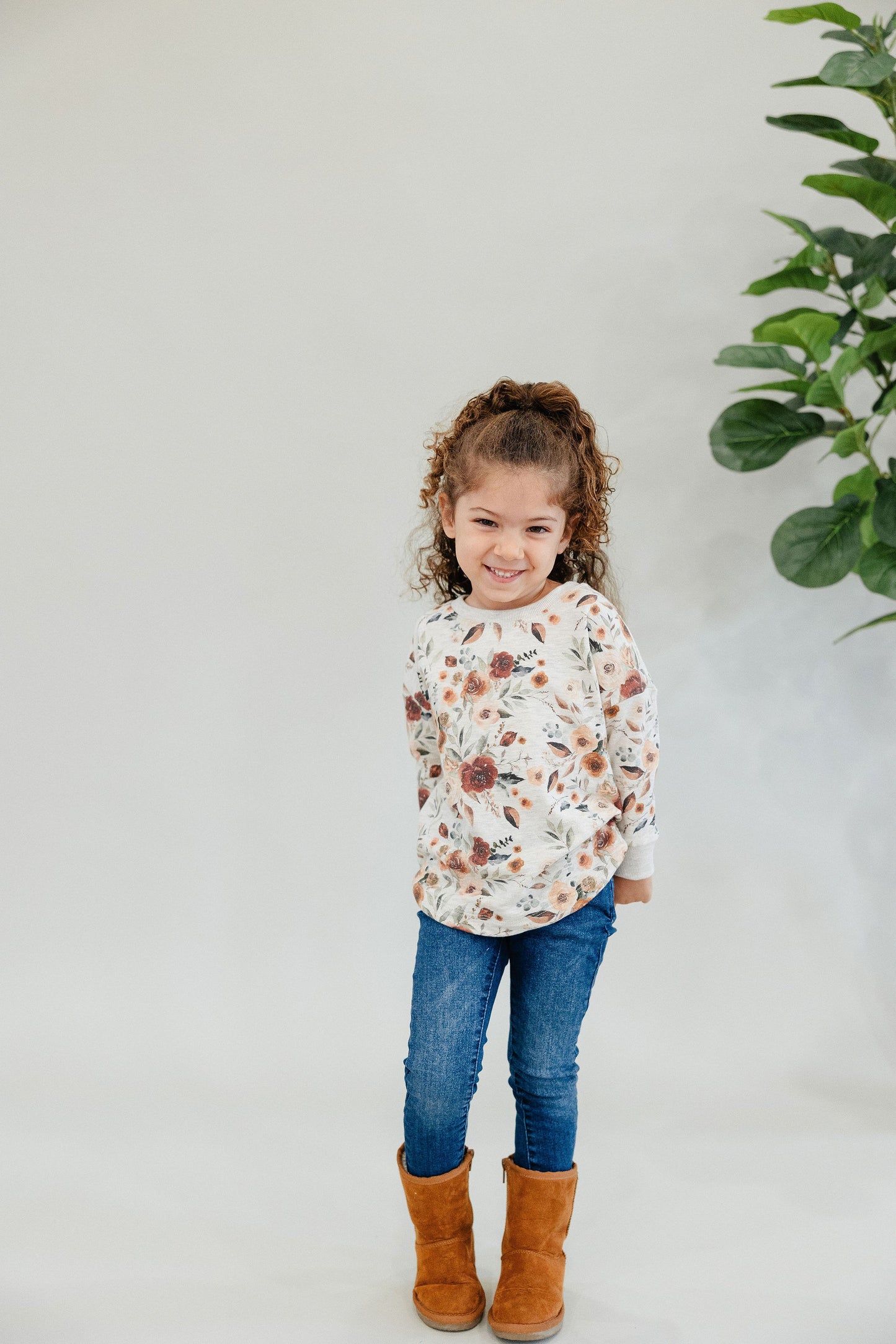 Dusty Fall Floral Dolman