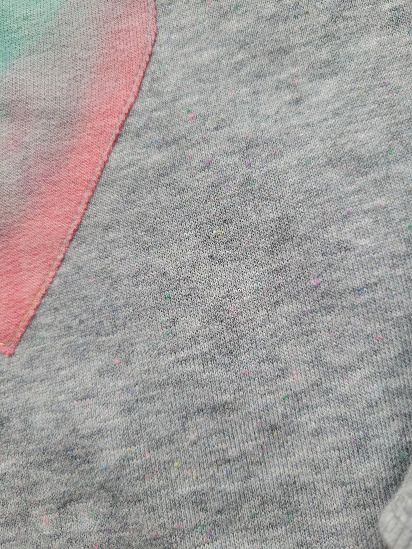 Light Gray Heart Funfetti Crew Neck *2T