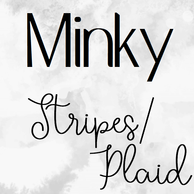 Minky Blanket- Stripes/Plaid