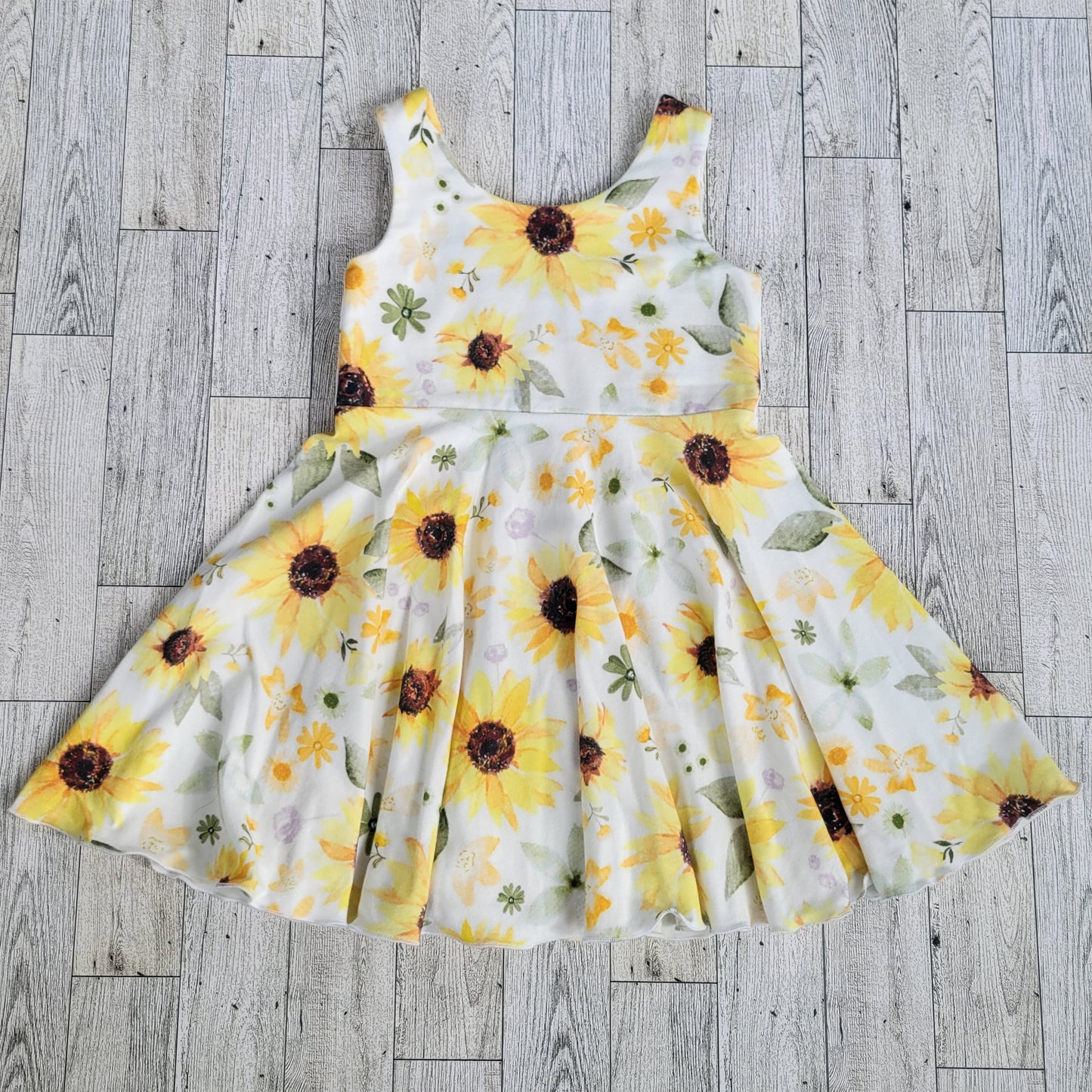 Sunflower Tank Twirl Dress