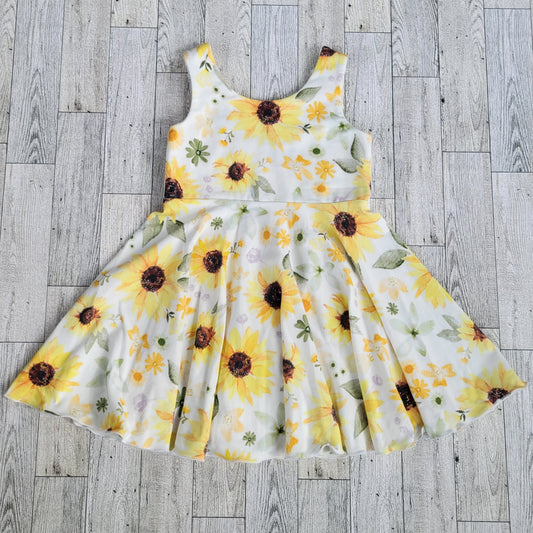 Sunflower Tank Twirl Dress *12-18m