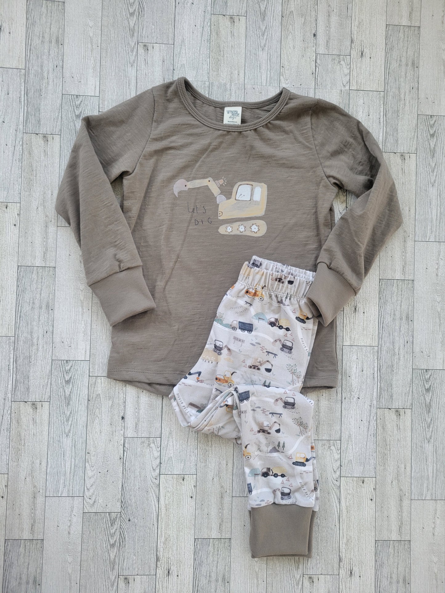 Digger Tee & Play Pant Set *3T