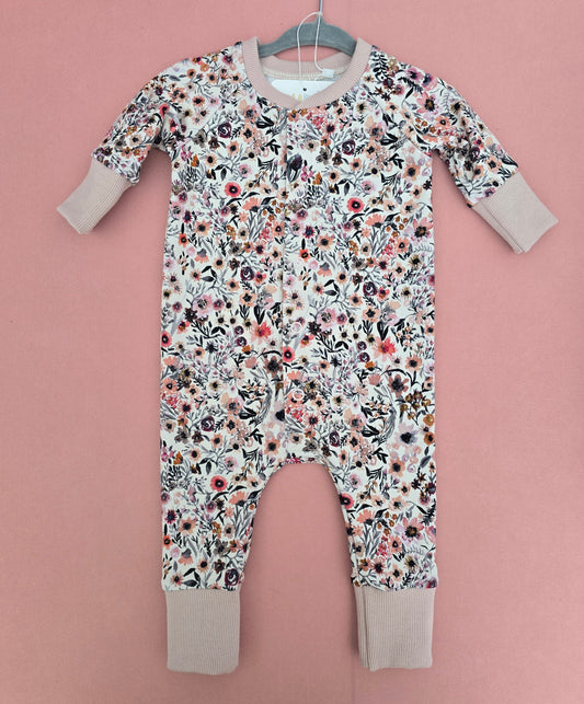 Wild Flower Raglan Romper