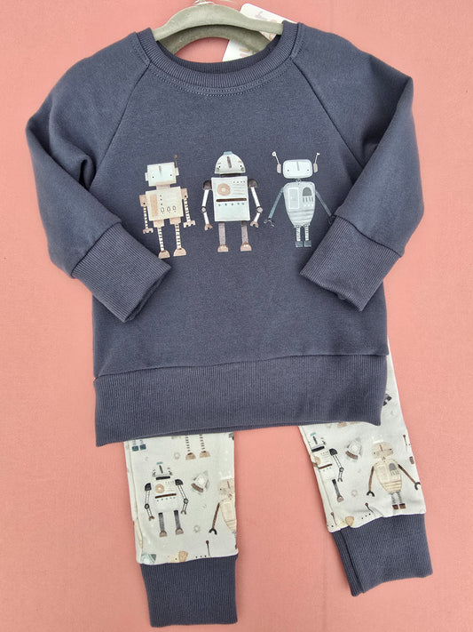 Robot Raglan Set
