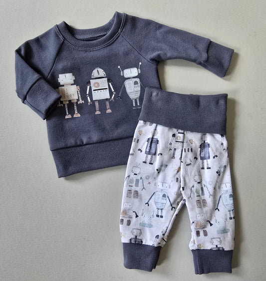 Robot Raglan Set