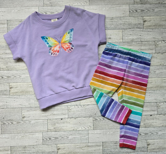 Butterfly Dolman & Leggings Set