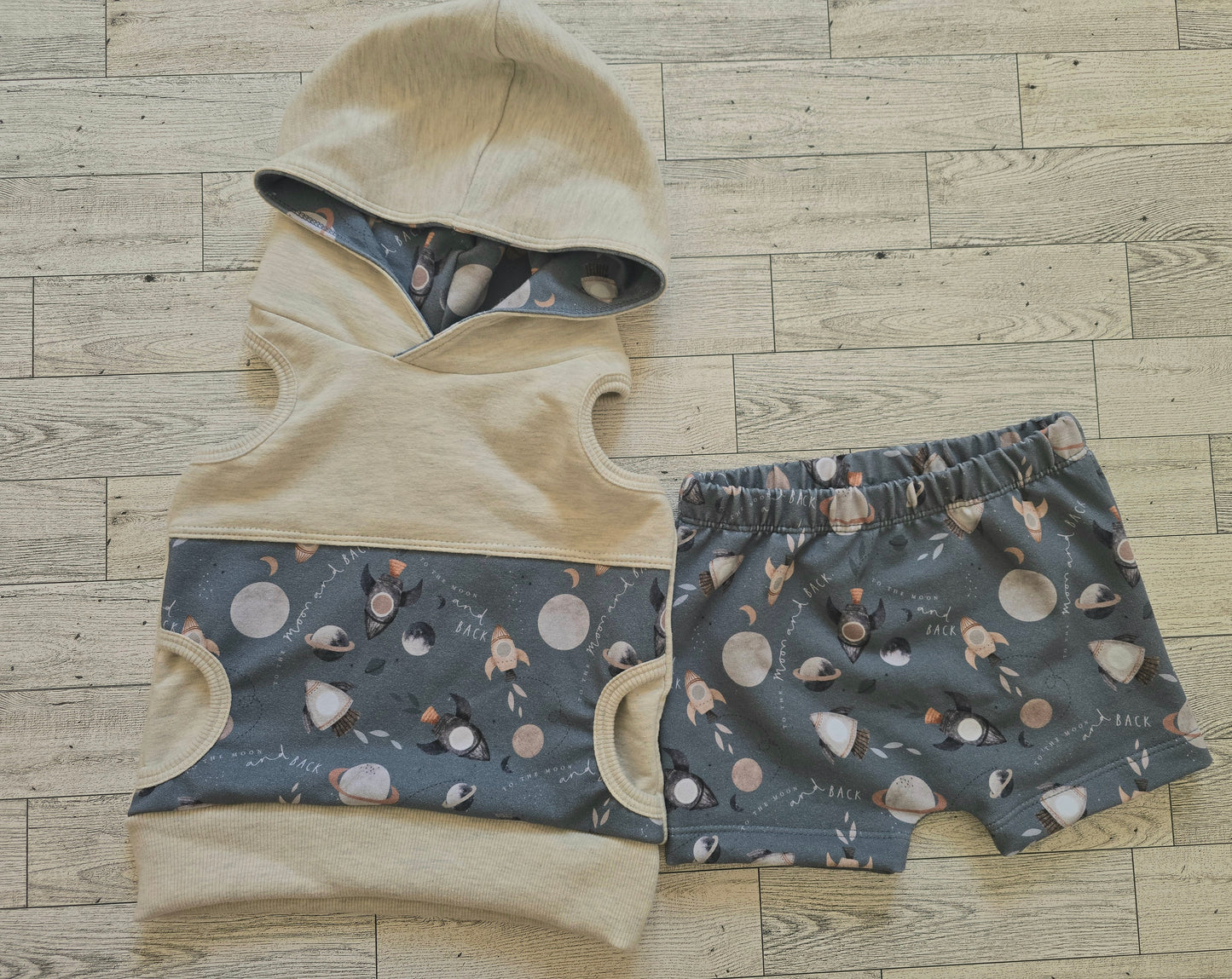 To The Moon Racerback Hoodie Outfit