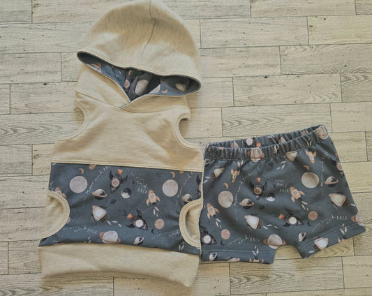 To The Moon Racerback Hoodie Outfit