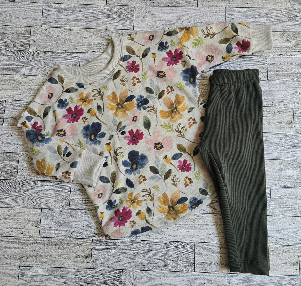 Lola Floral Dolman & Leggings Set