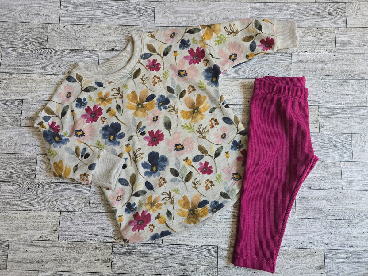 Lola Floral Dolman & Leggings Set