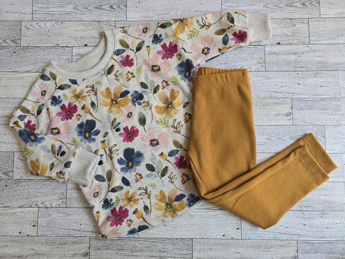 Lola Floral Dolman & Leggings Set