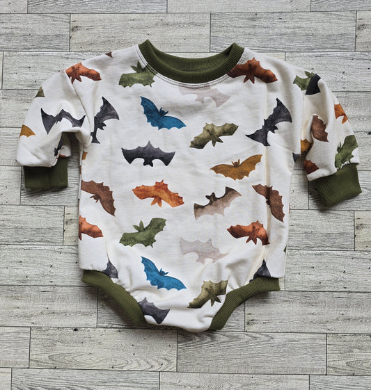 Boho Bats Bubble Romper